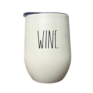 Rae Dunn White Wine Insulated Cup 12oz Wine Glass